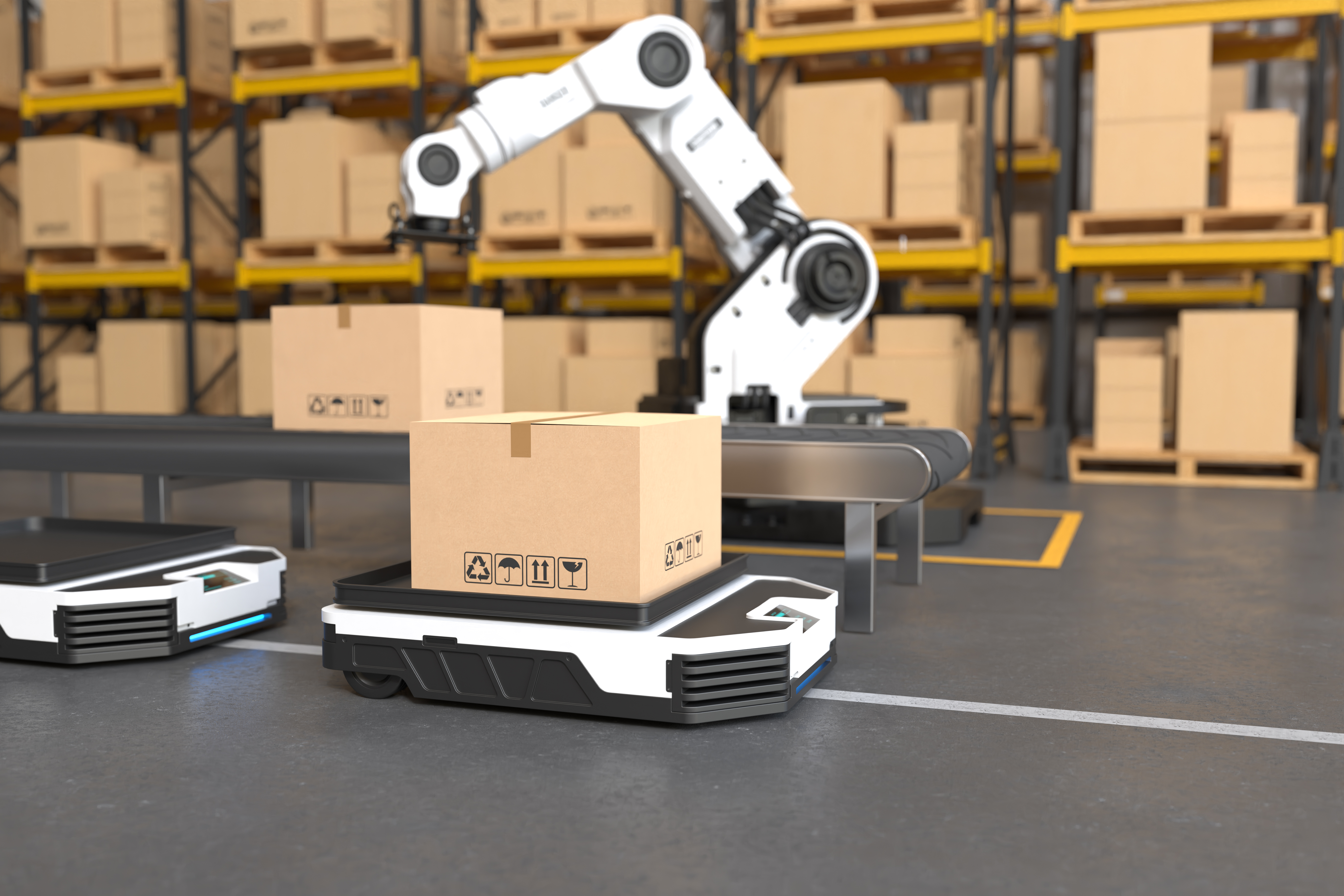 Autonomous mobile robots and robotic arms running VLA models at the edge